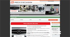 Desktop Screenshot of mercedes.piecedoccasion.fr